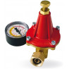 REGULADOR DE ALTA PRESION 25KG C/MANOMETRO+VALVULA MONDIAL CH25 / G3/8"