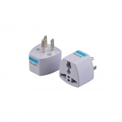 ADAPTADOR DE 3 A 2 UNIVERSAL BLANCO 10Amp/250V