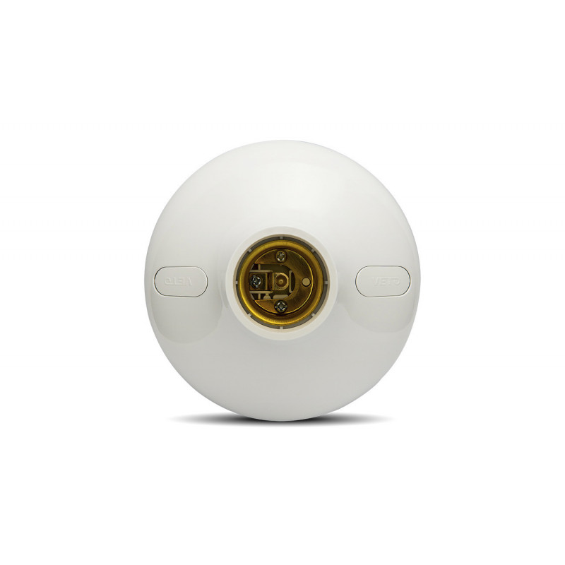 BOQUILLA PLAFON VETO CON SOCKET BLANCO