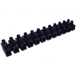 BORNERA NEGRA 60AMP x TIRA 12 UNIDAD